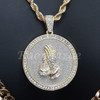 PRAYING HANDS ROPE CHAIN DIAMOND CUT 30" CUBAN CHAIN NECKLACE SET G29 PRAYING HANDS ROPE CHAIN DIAMOND CUT 30" CUBAN CHAIN NECKLACE SET G29