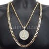 PRAYING HANDS ROPE CHAIN DIAMOND CUT 30" CUBAN CHAIN NECKLACE SET G29 PRAYING HANDS ROPE CHAIN DIAMOND CUT 30" CUBAN CHAIN NECKLACE SET G29