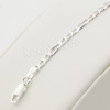 Italian .925 Sterling Silver RUFF RYDERS Pendant 5mm Figaro Necklace S09