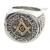 MASONIC FREEMASON SILVER COMPASS HANDKERCHIEF NECKTIE 2PIN FLOWER SET W/ RING