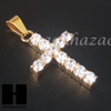 316L Stainless steel Gold 2Pac Cross Pendant Miami Cuban SS037 316L Stainless steel Gold 2Pac Cross Pendant Miami Cuban SS037