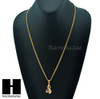 MENS STAINLESS STEEL PRAYING HANDS PENDANT 24" CUBAN NECKLACE SET NP001