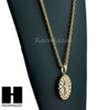 MENS STAINLESS STEEL ANKH CROSS MEDALLION PENDANT 24" ROPE CHAIN NECKLACE NP014