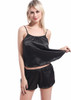 Black Lingerie Sleepwear Camisole Set/Free Shipping
