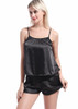 Black Lingerie Sleepwear Camisole Set/Free Shipping