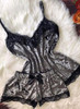 Velvet Eyelash Lace Lingerie Underwear Two Pieces Cami Set/Free Shipping