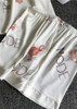 Flamingos Printed V-Neck Silk  Camisole  Lingerie Sleepwear Set/Free Shipping