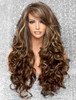 Foxwigs Lace Front Wigs Side Bang Body Curly Long Hair Wig/Free Shipping