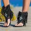 Litthing Retro Tassel Sandals For Woman Summer