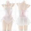Kawaii Lace Mesh Tutu Bodysuit Sweet Lolita Lingerie #JU3027