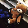 Plush Teddy Bear Leather Backpack Kawaii Bag #JU3065