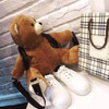 Plush Teddy Bear Leather Backpack Kawaii Bag #JU3065