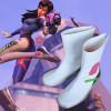 Overwatch D.Va White Cosplay Boots #JU2307