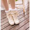 High Heeled Bow Lace Boots Lolita Shoes [3 Colors] #JU2219