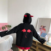 Devil Horn Hoodie Harajuku Long Sleeve Top #JU2214 Devil Horn Hoodie Harajuku Long Sleeve Top #JU2214