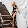 Women High Slit Maxi Dress