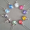 Glow in the Dark Glass Pendant Necklace