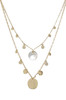 Pacific Princess 18kt Gold Plated Layered Shell Necklace