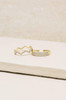 Pave Zig Zag Ring Set of 2 in Gold