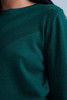 Green Woolen Sweater With Textured Detail