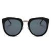 Women's Mirrored Polarized Lens Oversize Cat Eye Sunglasses