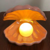 Ceramic Shell Pearl Night Light Mermaid Fairy Bedroom Bedside Lamp Storage Home Decor Gift