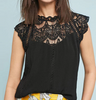 Beautiful Lace Cap Sleeve Blouse  Sizes S M L XL XXL