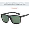 YOOSKE Retro Polarized Sunglasses Men Classic Brand Designer Driving Sun Glasses Male Rectangle Sunglass UV400