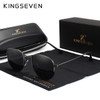 KINGSEVEN 2019 Classic Reflective Sunglasses Men Hexagon Retro Sun glasses Stainless Steel Eyewear Oculos Gafas De Sol Shades