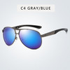 ZXRCYYL  NEW High quality Men Retro Polarized Sunglasses  Classic Brand Designer  Driving Pilot  Sun Glasses UV400