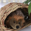 Rabbit shaped Straw house Pet Nest Straw House Rabbit Chinchillas Hamster Handmade Straw Grass Nest Pet Mat