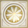 3D Mural Carved Ceiling Wallpaper