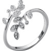 S925 Double Leaf Lux Ring