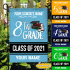 Personalized Graduation Class of 2021 Garden Flag TTQ