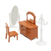 Miniature Living Room Dressing Table Furniture Sets For Mini Children DollHouse Home Decor Kids Toy Doll House Toys Gift