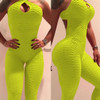 New Texture  Push Up Fitness Rompers Womens Jumpsuit