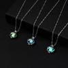 Glow In The Dark Necklace Metal Cat paw Necklace