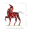 Timeless - Iron Braided Horse Modern Sculpture