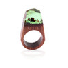 Handmade Wood resin ring