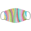 Rainbow Zebra Face Mask
