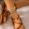 Imitation Pearl Shell Star Beads Trendy Ankle Bracelet