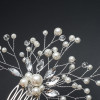Pearl Hair Combs Hair Rhinestone Bridal Clip Crystal Crown Jewelry