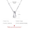 Minimalist Style Twisted Triangle Necklace