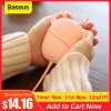 Baseus Hand Warmer USB Rechargeable Mini Electric Portable Handy Heater Pad Cute Pocket Handwarmer with Lamp 1800mAh