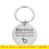 Personalized Cat Dog Pet ID Tag Keychain Engraved Pet ID Name for Cat Puppy Dog Collar Tag Pendant Keyring Bone Pet Accessories Personalized Cat Dog Pet ID Tag Keychain Engraved Pet ID Name for Cat Puppy Dog Collar Tag Pendant Keyring Bone Pet Accessories
