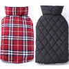 Waterproof Reversible Dog Plaid Jacket