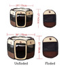 Pet Portable Foldable Playpen Exercise Kennel Dogs Cats Indoor/outdoor Removable Mesh Shade Cover
