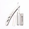 Straight Edge Razor Blade Hair Cutting Thinning Stainless Steel Tool
