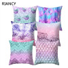 Mermaid Geometric Decorative Cushion Cover Pillow Pillowcase Polyester 45*45 Throw Pillows Home Decor Pillowcover 40845
