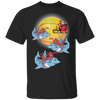Santa Claus Riding Shark Christmas T shirt Funny Xmas Gifts